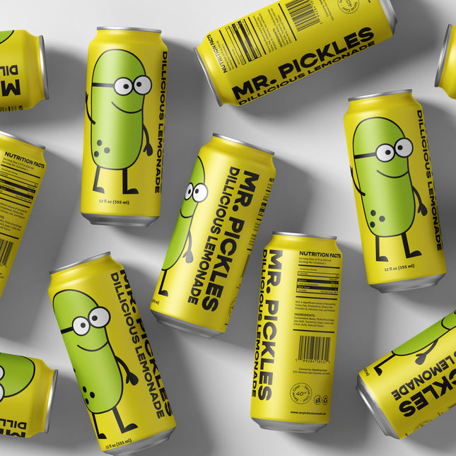 Mr. Pickles Dillicious Lemonade beverage soda can