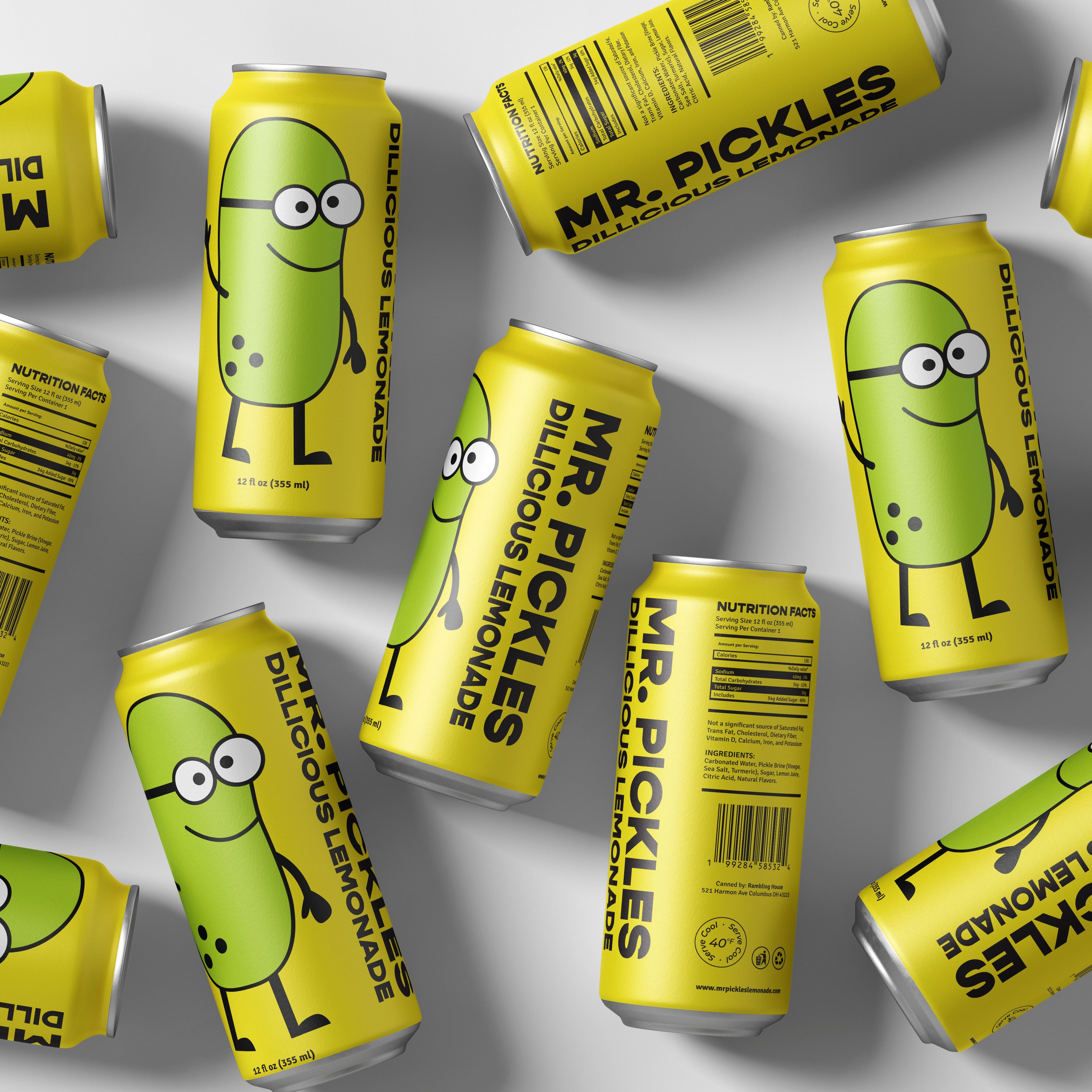 Mr. Pickles Dillicious Lemonade beverage soda can